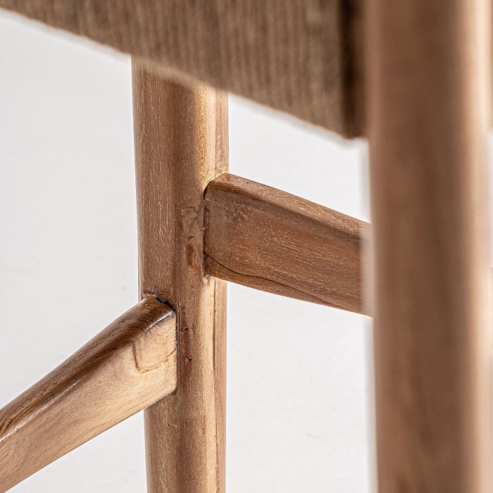TABURETE AGIA Natural Teka Cáñamo 104 Cm