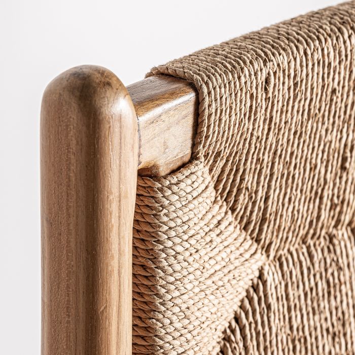 TABURETE AGIA Natural Teka Cáñamo 104 Cm