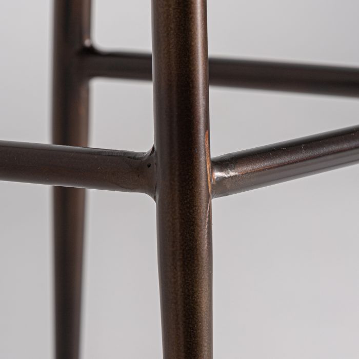 Taburete Snasa Marrón Piel, 67 Cm