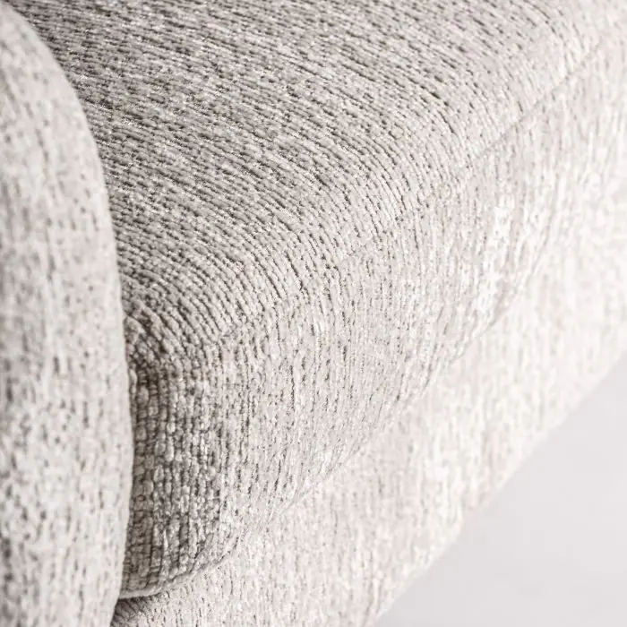 Sillón 84X95X68 Terciopélo Blanco Roto Acero Oro