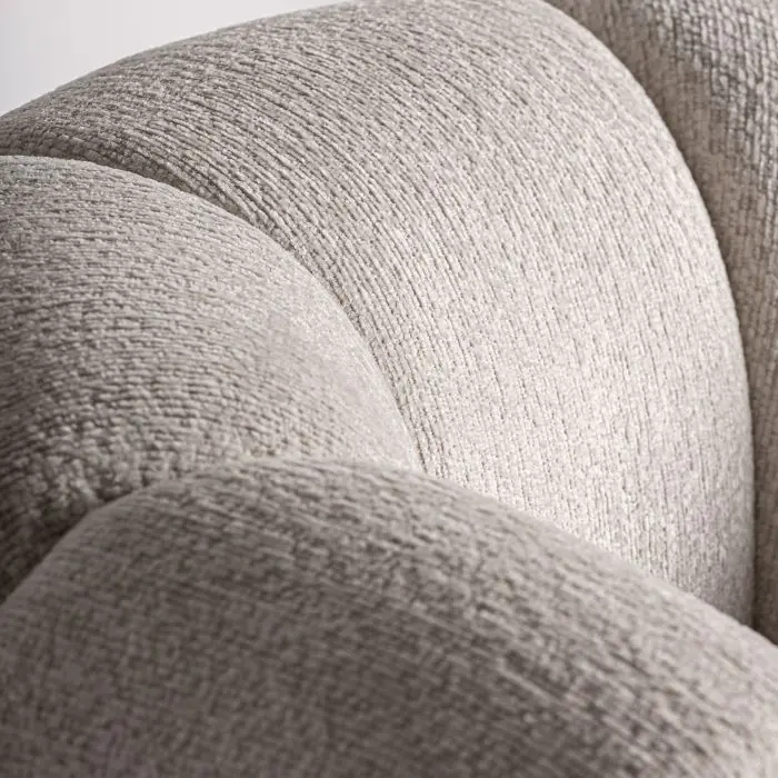 Sillón 84X95X68 Terciopélo Blanco Roto Acero Oro