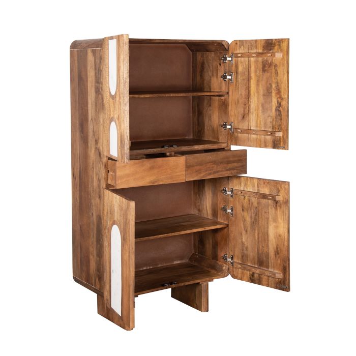 Armario Travertino Madera Mango, 161 Cm