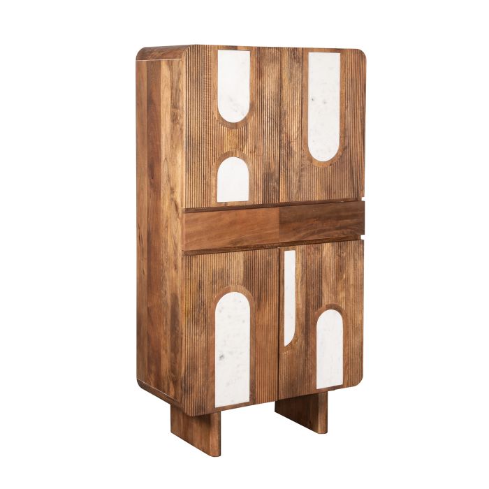 Armario Travertino Madera Mango, 161 Cm