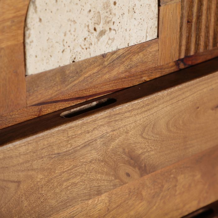 Armario Travertino Madera Mango, 161 Cm