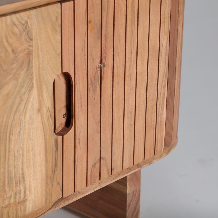 Mueble TV Madera Acacia Marrón, 150 Cm