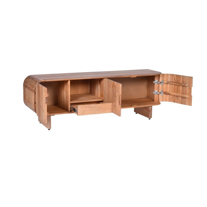 Mueble TV Madera Acacia Marrón, 150 Cm