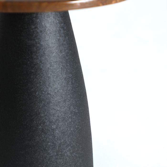 Mesa Centro Madera Mango Hierro Negro, 65 Cm