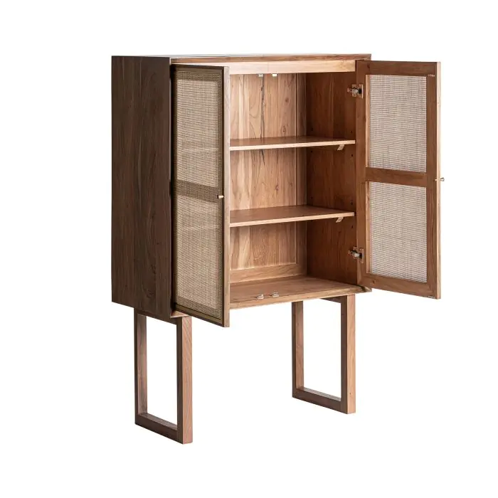 Armario Gondorf Madera Mango Ratán, 100 Cm