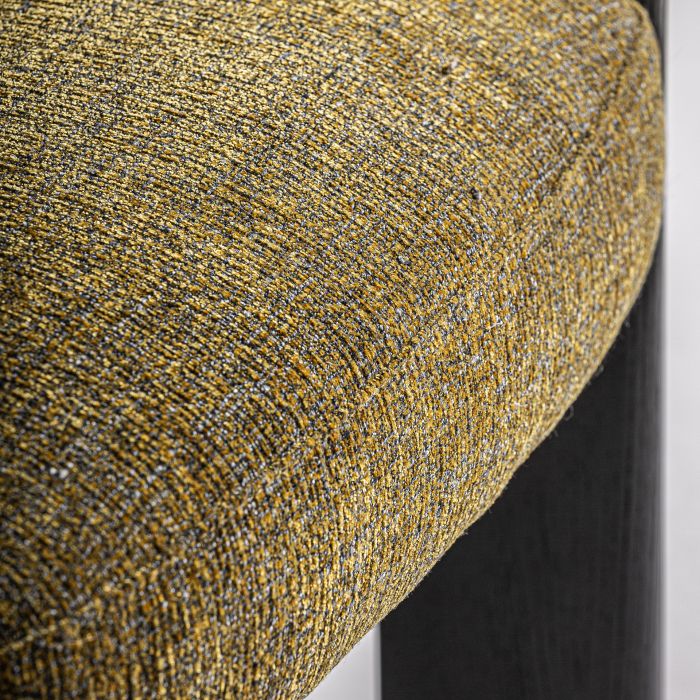 Silla Tapizada camel Roble Negro 60X62X75 Curvo