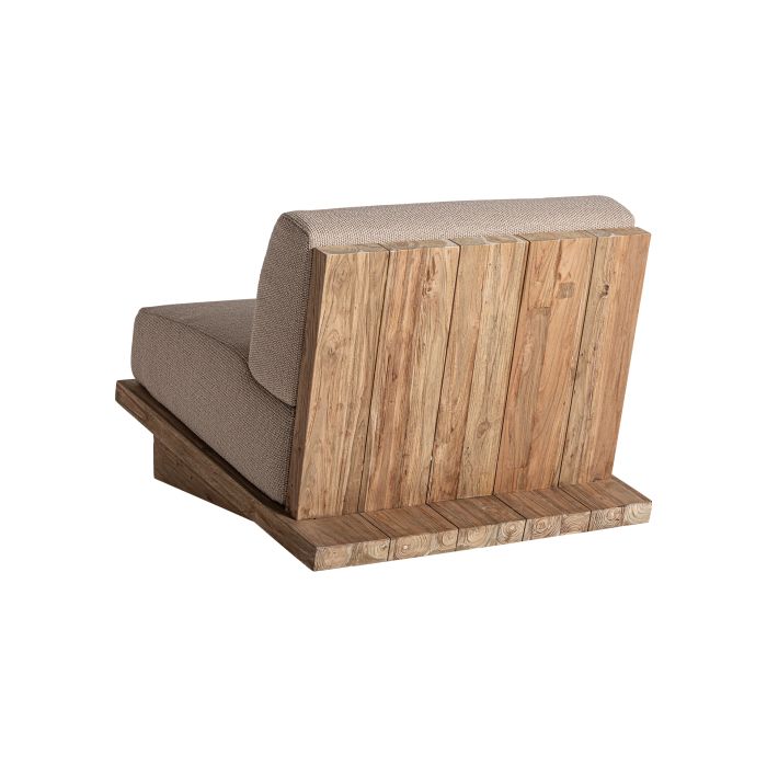 Sillón Pure Marrón Madera Teca Natural, 90 Cm