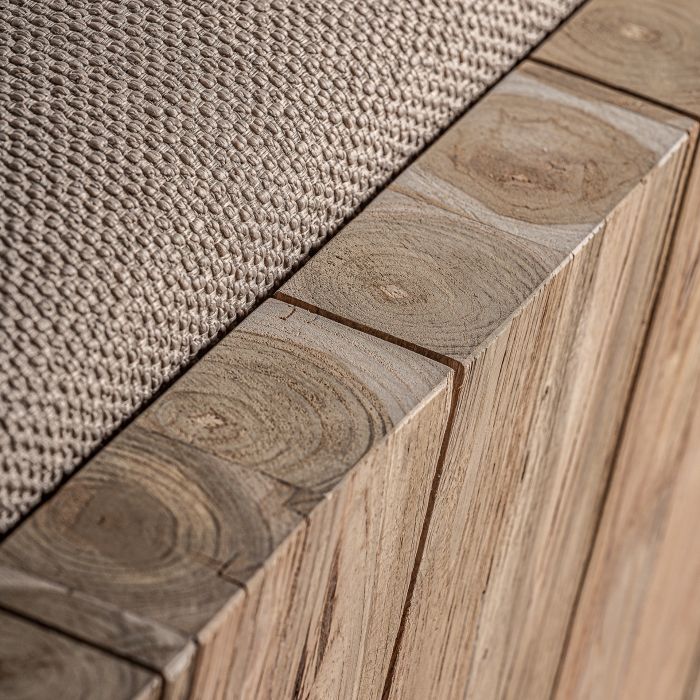 Sillón Pure Marrón Madera Teca Natural, 90 Cm