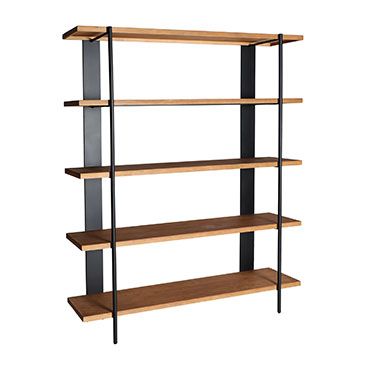 Estantería Madera Pino Hierro, 160 Cm