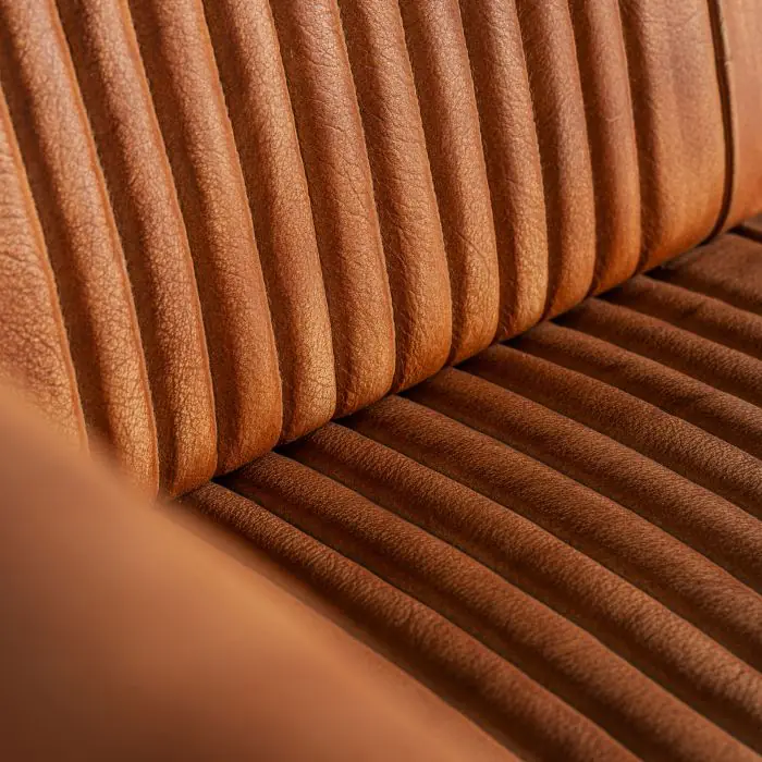 Sillón Marrón Piel Hierro, 71 Cm