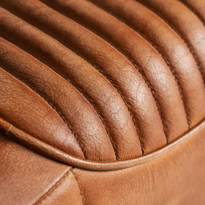 Sillón Marrón Piel Hierro, 71 Cm