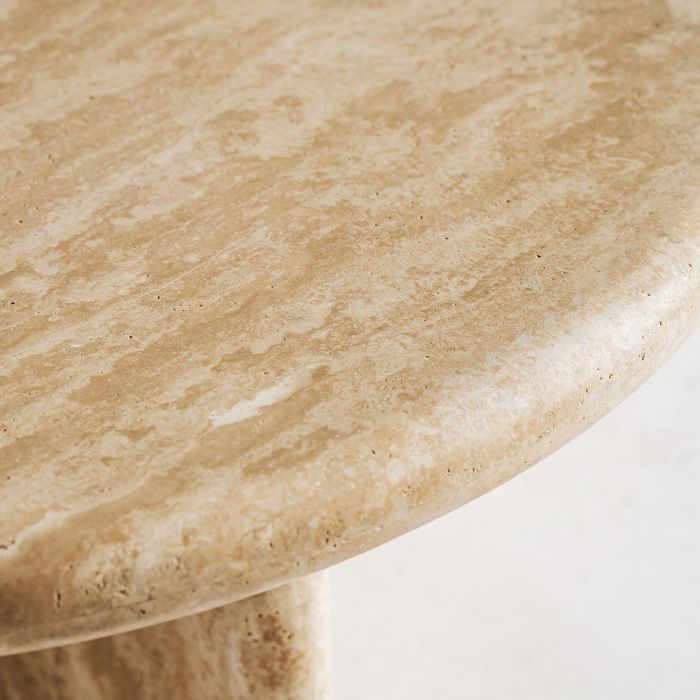 Mesa Centro j/2 Travertino Marrón Claro, 100 Cm