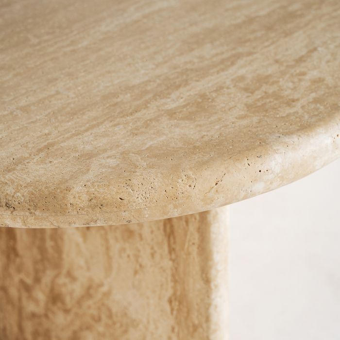 Mesa Centro j/2 Travertino Marrón Claro, 100 Cm