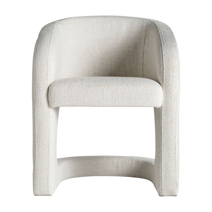 Sillón Blais Tejido Blanco Roto Hierro, 78 Cm