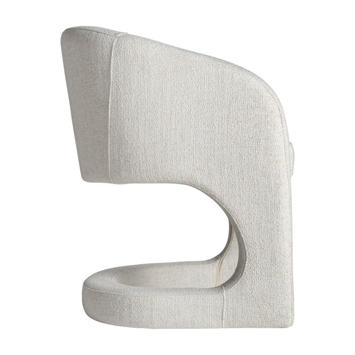 Sillón Blais Tejido Blanco Roto Hierro, 78 Cm
