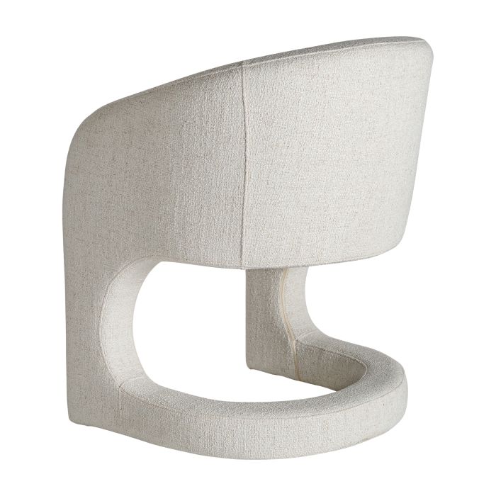 Sillón Blais Tejido Blanco Roto Hierro, 78 Cm