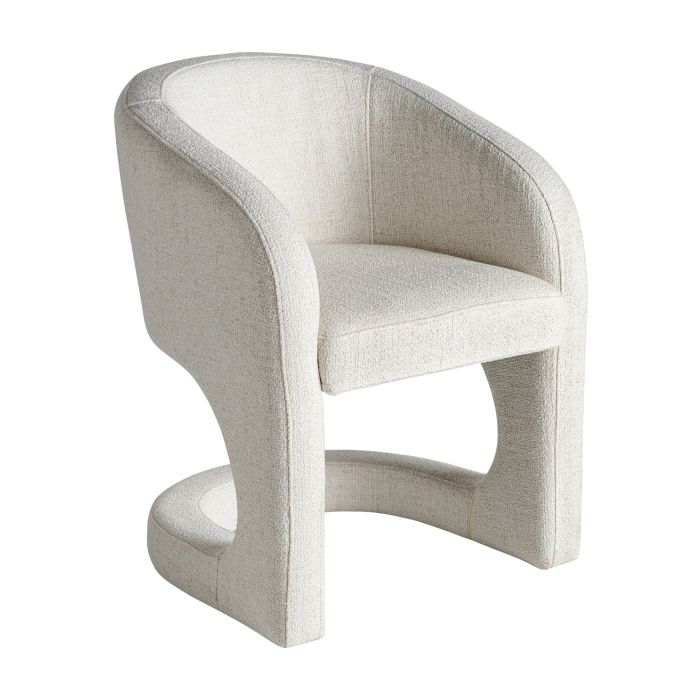 Sillón blais moderno blanco roto