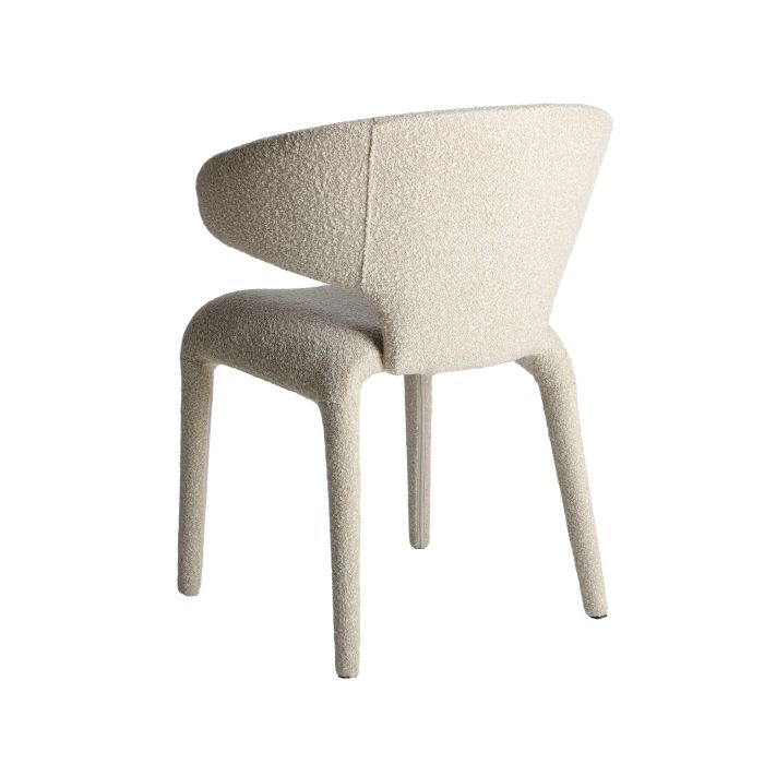 Silla Tejido Beige Acero Inoxidable, 60 Cm