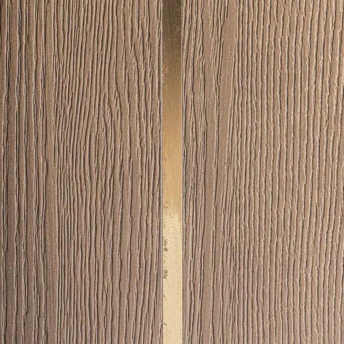 Armario Roble Beige Latón Oro 2 Puertas, 142 Cm