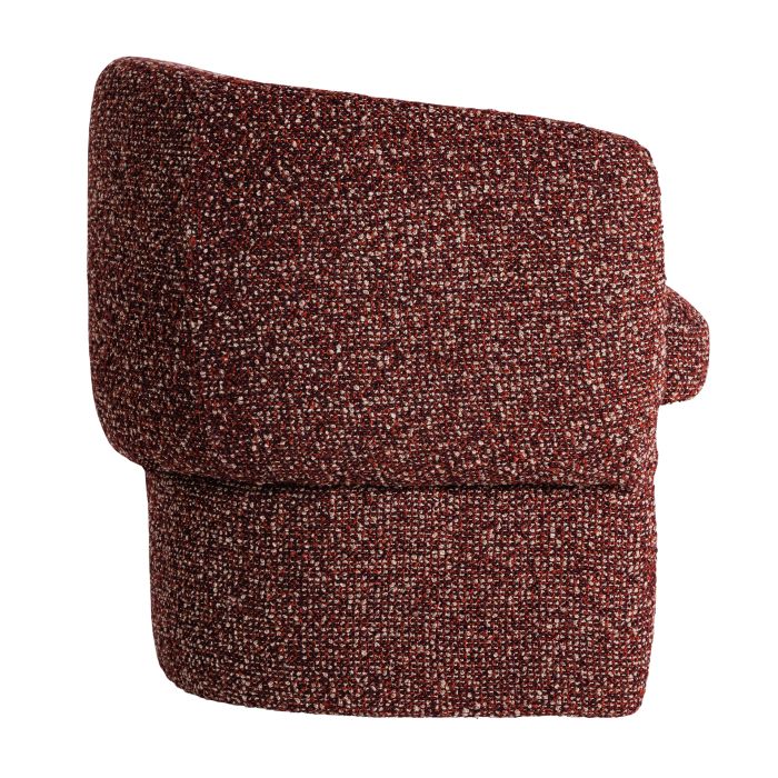 Sillón Tejido Jaspeado Burdeos, 73 Cm