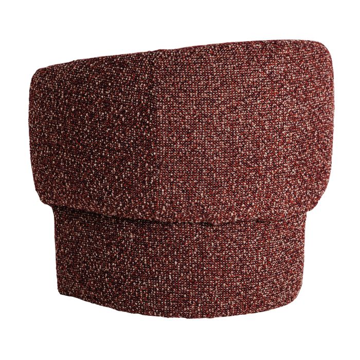 Sillón Tejido Jaspeado Burdeos, 73 Cm