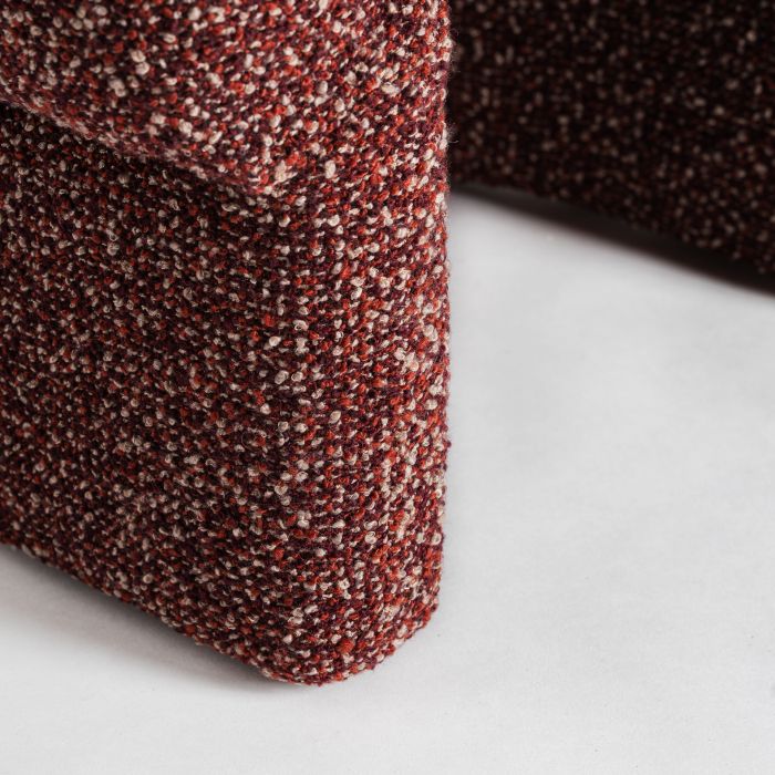 Sillón Tejido Jaspeado Burdeos, 73 Cm