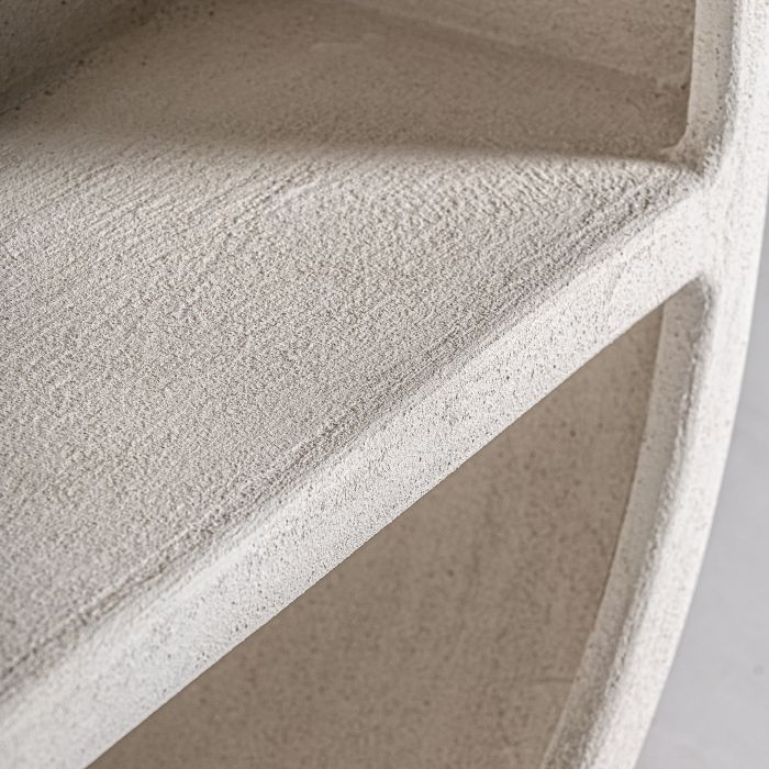 Estantería Madera Mango Blanco Roto, 100 Cm