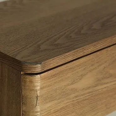 Mesita de Noche Madera Abeto Marrón Natural, 46 Cm