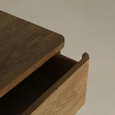 Mesita de Noche Madera Abeto Marrón Natural, 46 Cm