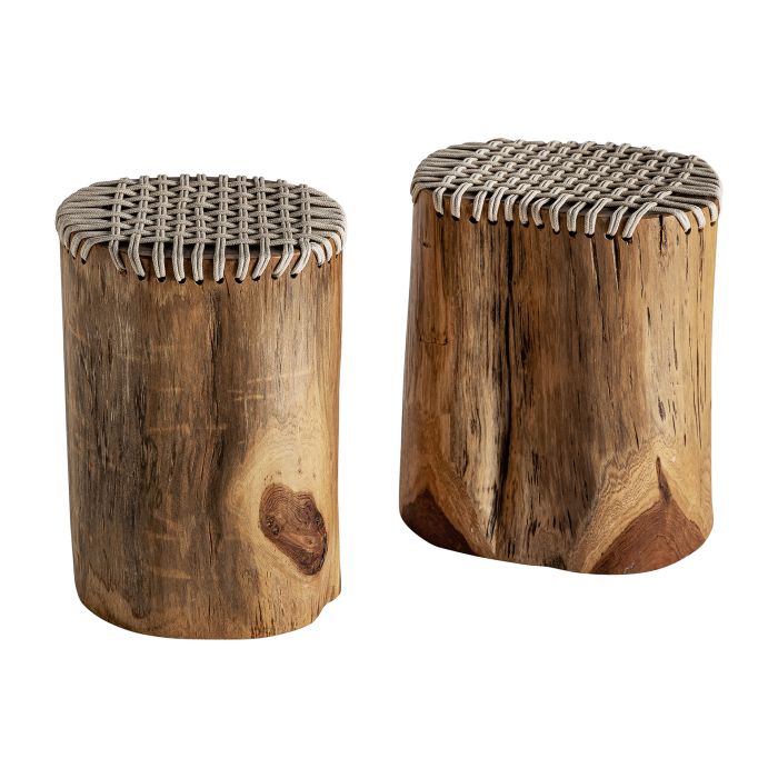 Mesa Auxiliar Obernai Madera Suar Natural, 36 Cm