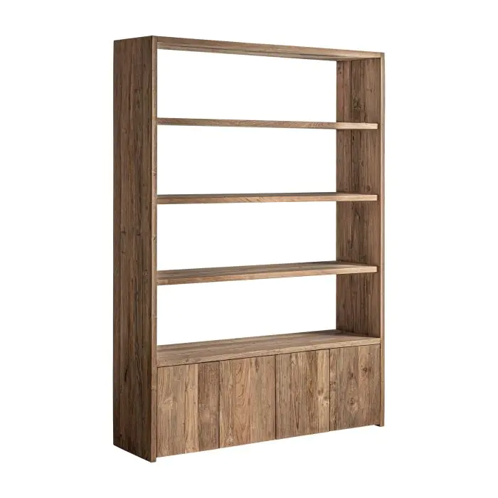 Estanteria Madera Tonos Marrón 4 Puertas Home, 210 Cm