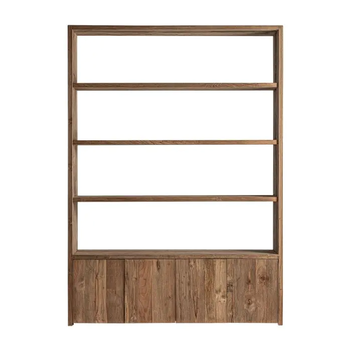 Estanteria Madera Tonos Marrón 4 Puertas Home, 210 Cm