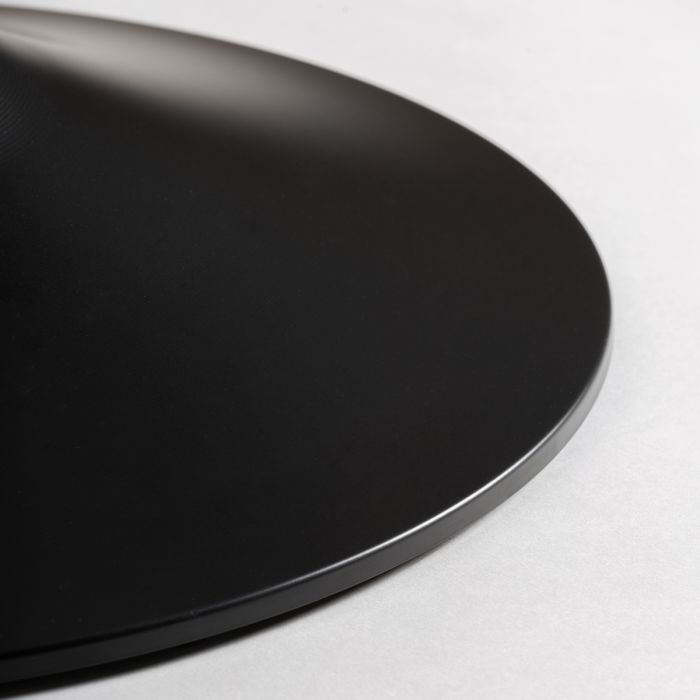 Mesa Bar Porcelánico Blanco Acero Negro Cuadrada, 75 Cm