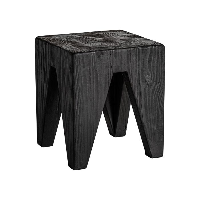Taburete color negro vintage