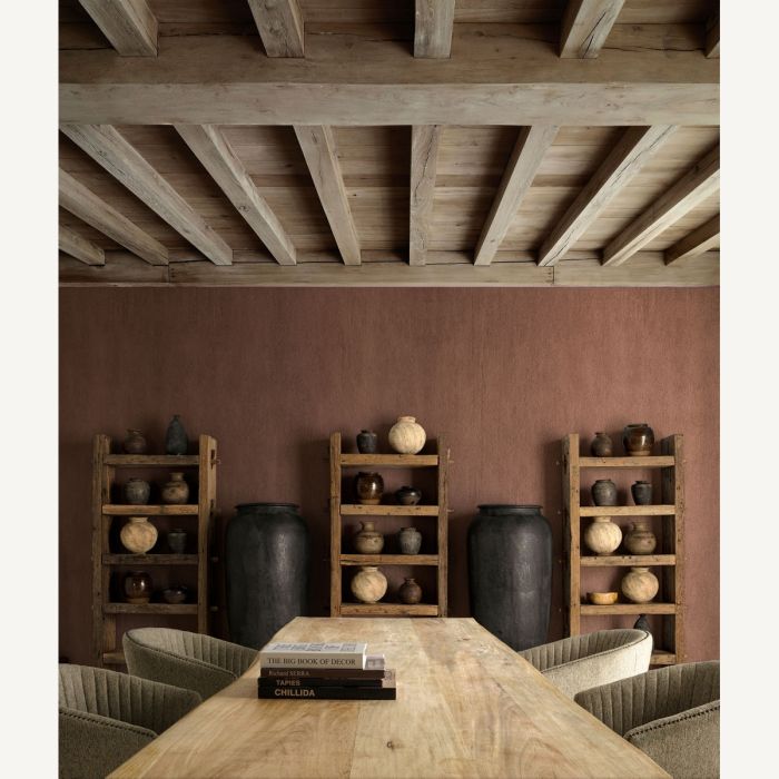 Librería Madera Mango Recuperada 5 Estantes, 220 Cm