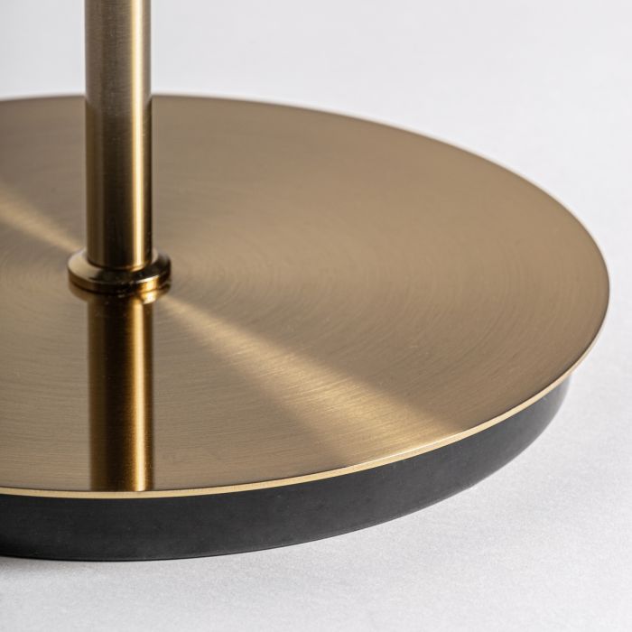 Lámpara De Pie Metal Oro Cristal, 166 Cm