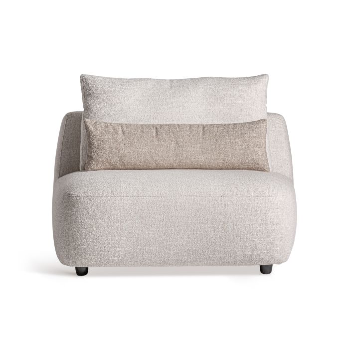 Módulo Sofá Central Wingles Madera Tejido color beige , 124 Cm