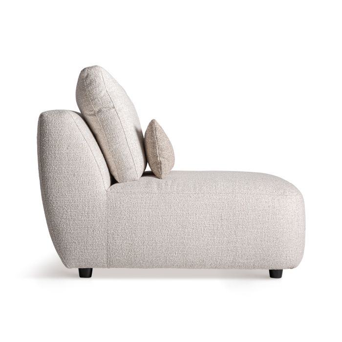 Módulo Sofá Central Wingles Madera Tejido color beige , 124 Cm