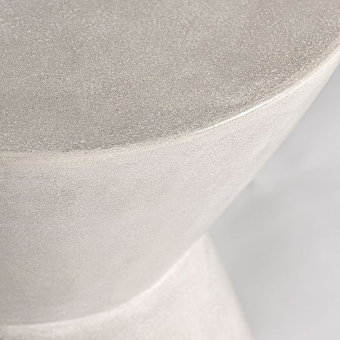 Mesa Auxiliar Cemento Gris TELFS, 57 Cm