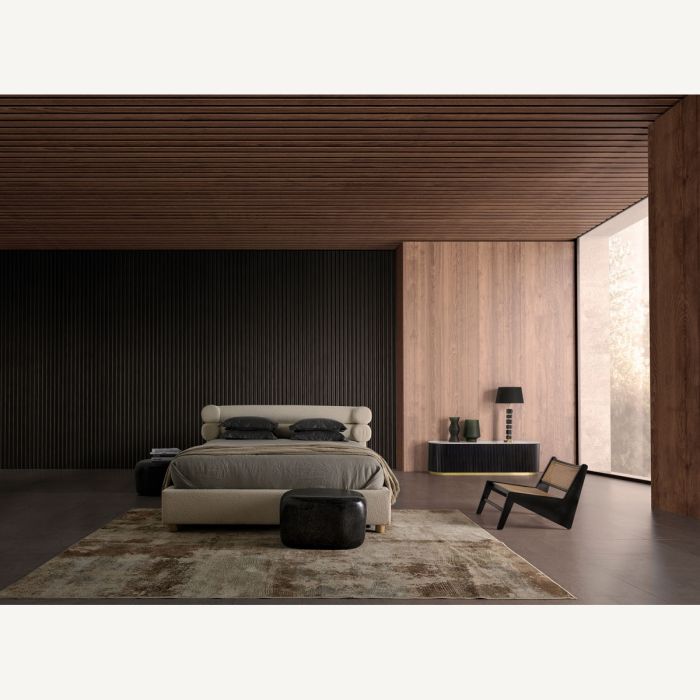 Mesa Centro Piedra Color Negro Pulido, 70 Cm