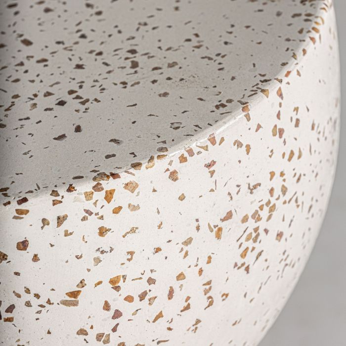 Mesa auxiliar Terrazo Multicolor Copa, 45 Cm