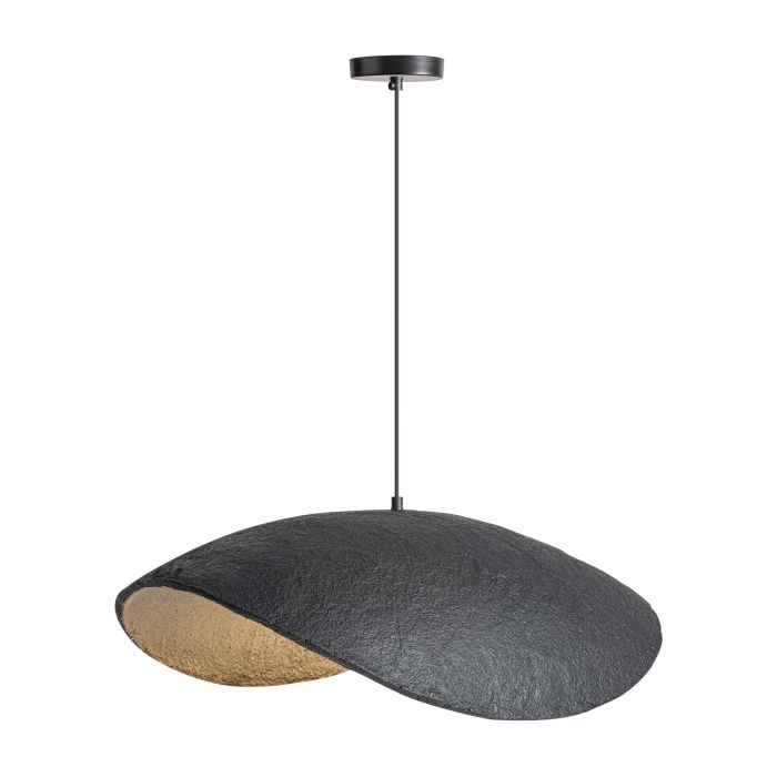 Lámpara de colgar en hierro de color negro y bronce 71 cm