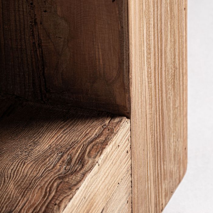 Consola Madera Recuperada Tonos Marrón, 140 Cm