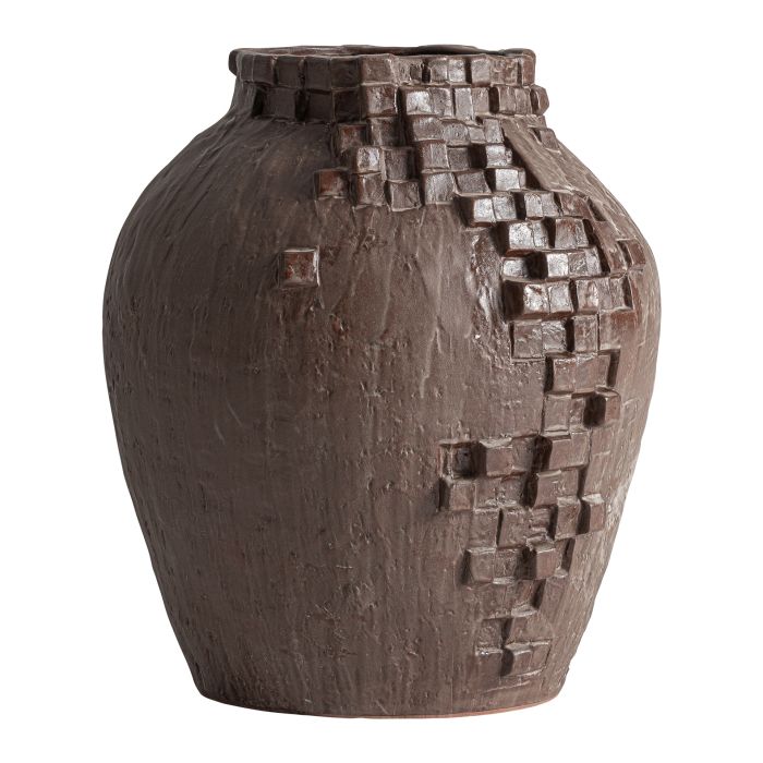 Figura en cerámica marrón 37 cm