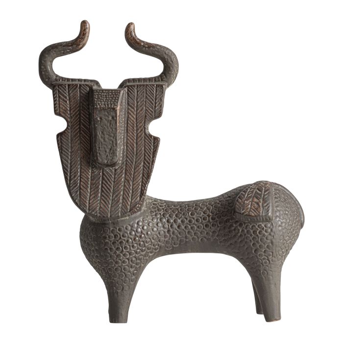 Figura en cerámica marrón 32 cm