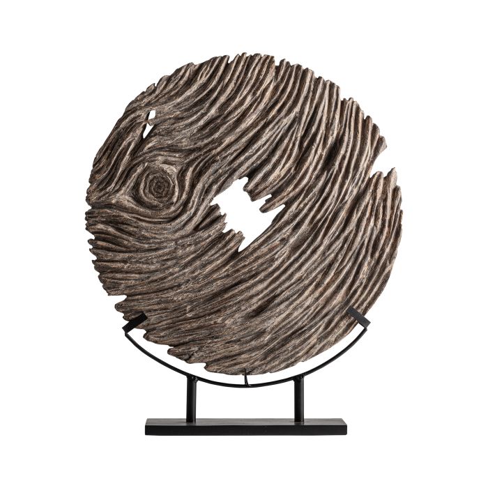 Figura decorativa en madera marrón envejecido 72 cm