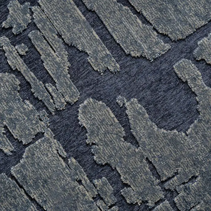 Alfombra Tejido Azul Petróleo Beige, 300 Cm
